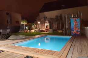La Villa Thelma 5 étoiles, piscine, sauna et jacuzzi